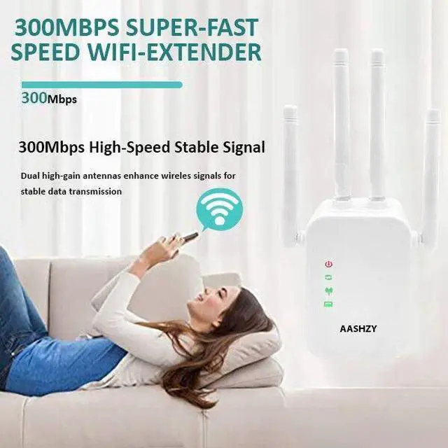 Alt view image 4 of 6 - WiFi Range Extender Internet Booster Network Router Wireless Signal Repeater