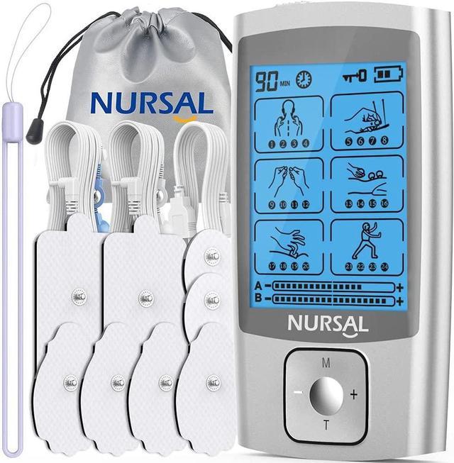 NURSAL TENS Unit Muscle Stimulator Machine for Pain Relief Therapy