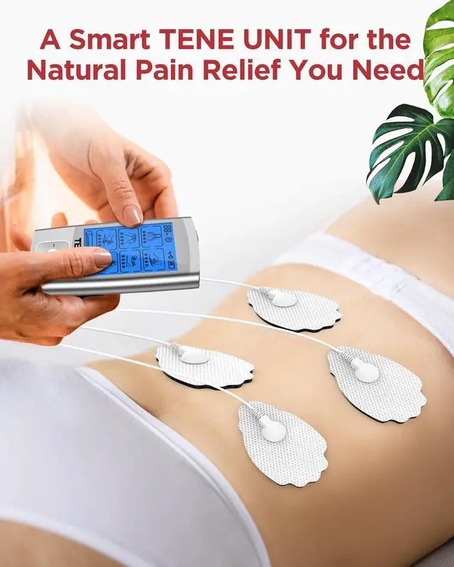 Alt view image 2 of 7 - TENKER TENS EMS Unit Muscle Stimulator, 24 Modes TENS Machine for Pain Relief & Muscle Strength Rechargeable Electronic Pulse Massager with 2"x2" and 2"x4" TENS Unit Electrode Pads