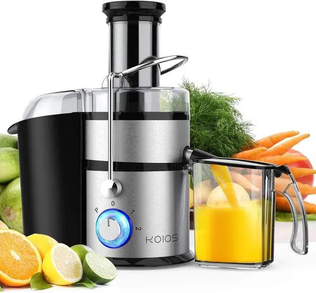 Main image of 1300W KOIOS Centrifugal Juicer Machines, Juice Extractor with Extra Large 3inch Feed Chute, Full Copper Motor, Titanium-Plated Filter, High Juice Yield, 3 Speeds Mode,Easy to Clean with Brush,BPA-Free