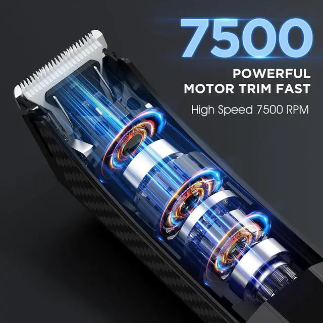 Alt view image 4 of 7 - VACASSO Electric Body Hair Trimmer for Men Ball/Pubic/Groin,Body Shavers for Men w/Light&LED Display,Waterproof Wet/Dry Clippers,Male Hygiene Grooming Razor w/USB Recharge Dock,Ceramic Blade Head