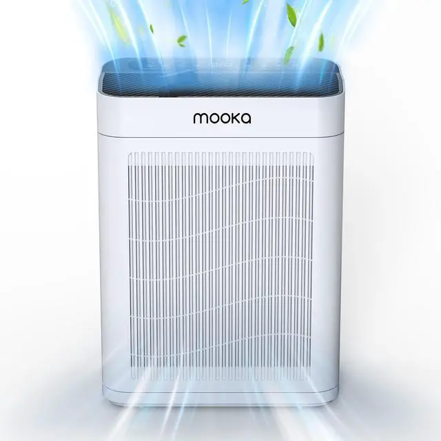 Main image of MOOKA TM06 White Air Purifiers for Home Large Room Pets Up to 2200 Sq Ft, H13 True HEPA Air Purifier Cleaner, Fragrance, Air Purifier for Bedroom Wildfire Smoke Pet Dust Pollen Odor