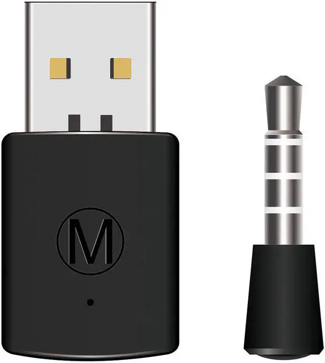 Main image of Bluetooth Receiver Wireless Headset Headphone Adapter with Mic Bluetooth 4.0 Dongle USB Adapter USB Dongle for PS4 Black