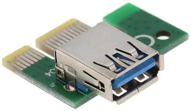 Alt view image 6 of 7 - USB 3.0 PCI-E PCI Express 1x to 16x Extender Riser Board Card Adapter with SATA Power Cable & USB Cable