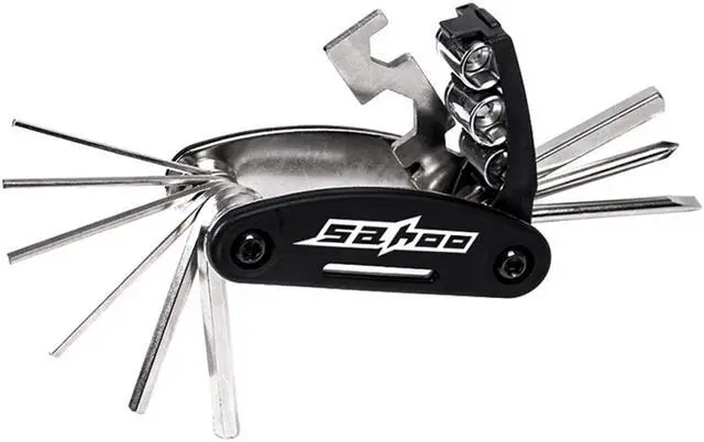 Alt view image 5 of 7 - Bike Repair Tool Kits Bicycle Saddle Bag Cycling Seat Pack 16 in 1 Multi Function Repair Tool Kit