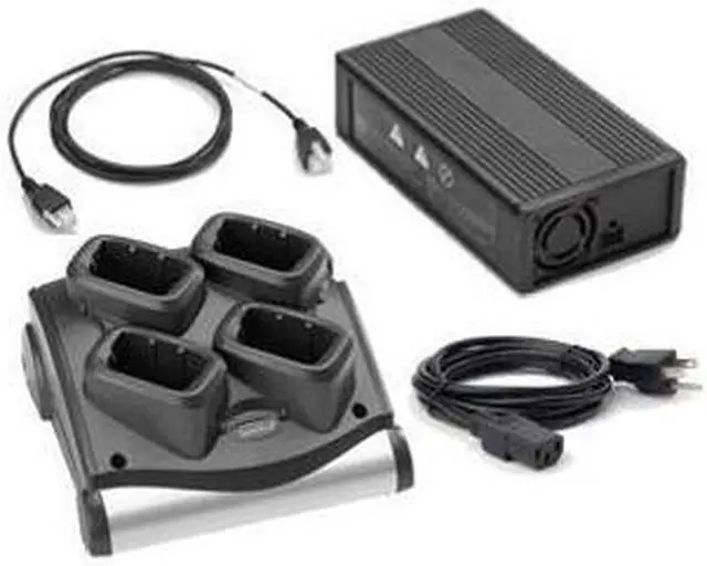 Main image of SAC9000-4000 (Power Assembly Included): 4-Slot Spare Battery Charger for MC92N0, MC9190, MC9090 Batteries