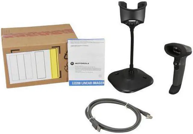 Alt view image 7 of 7 - Zebra (Motorola) Symbol LI2208-SR General Purpose Corded Linear Imager Barcode Scanner, USB Kit, Black - LI2208-SR7U2100SGN (NA)