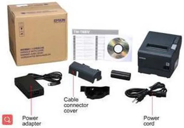 Alt view image 4 of 4 - TM-T88V 3" Single-station Thermal Receipt Printer, USB, Serial, Dark Gray - C31CA85084