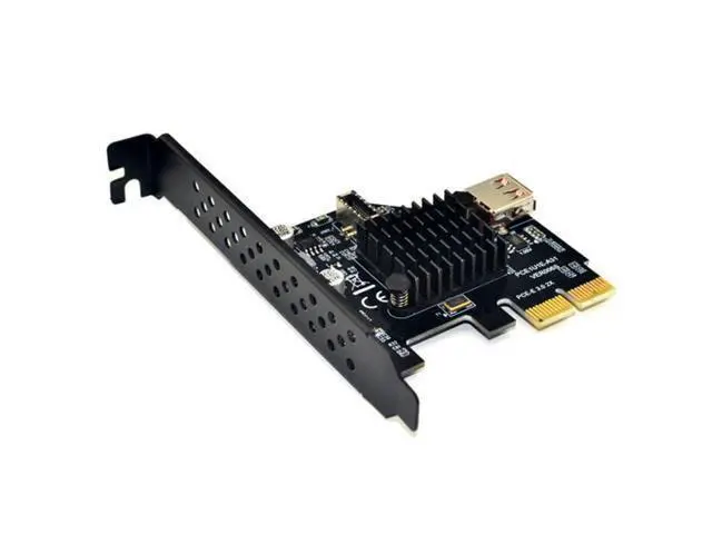 Alt view image 7 of 7 - SM USB 3.1 Front Panel Socket & USB 2.0 to PCI-E Express Card Adapter for Motherboard