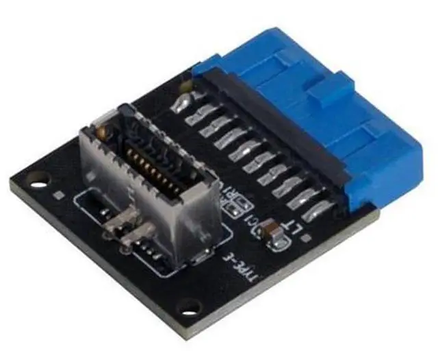 Main image of SM USB 3.1 Front Panel Socket Key-A Type-E to USB 3.0 20Pin Header Male Extension Adapter for Motherboard