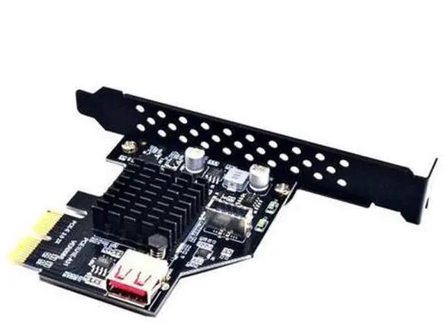 Main image of SM USB 3.1 Front Panel Socket & USB 2.0 to PCI-E Express Card Adapter for Motherboard