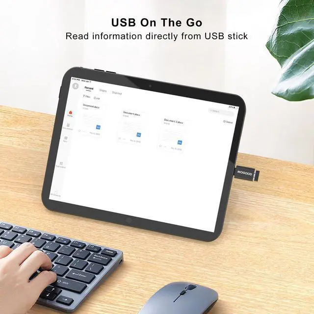 Alt view image 5 of 6 - USB C to USB Adapter,MOGOOD USB C to USB 3.0 Adapter,USB C Female to USB Male Adapter Compatible with MacBook Pro 2019,MacBook Air 2020,Dell XPS and Type C Devices Black 1