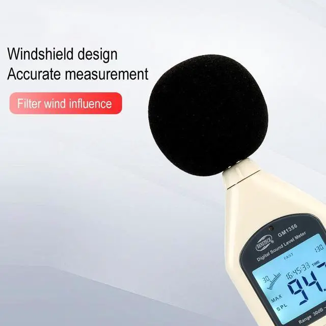 Alt view image 7 of 7 - Digital Sound Level Meter Tester Decibel Noise Meter GM1356 Handheld Voice