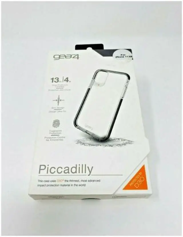 Alt view image 2 of 2 - Gear4 Slim Design Piccadilly Case for Apple iPhone 11 And iPhone XR Clear Black