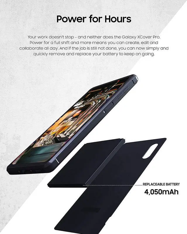 Alt view image 3 of 3 - Samsung Galaxy XCover Pro, 64 GB, Black, Unlocked