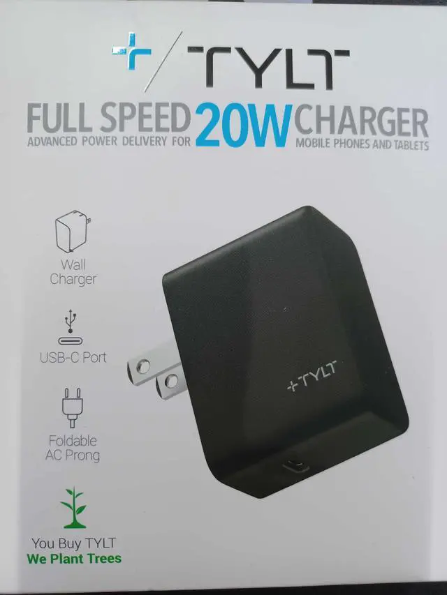 Main image of Fast Charger TYLT Full Speed 20W New Charger (Black) New Sealed