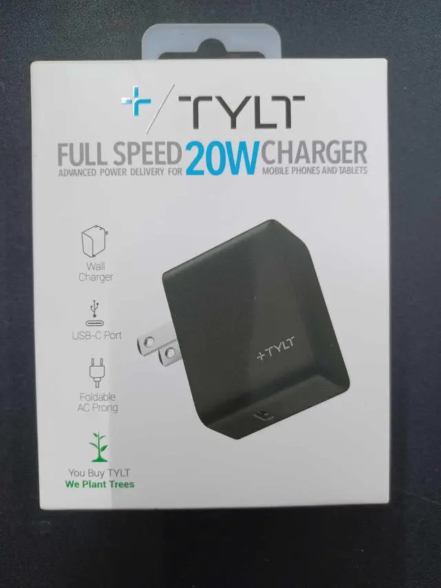 Alt view image 3 of 4 - Fast Charger TYLT Full Speed 20W New Charger (Black) New Sealed