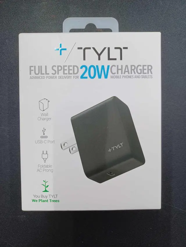 Alt view image 2 of 4 - Fast Charger TYLT Full Speed 20W New Charger (Black) New Sealed