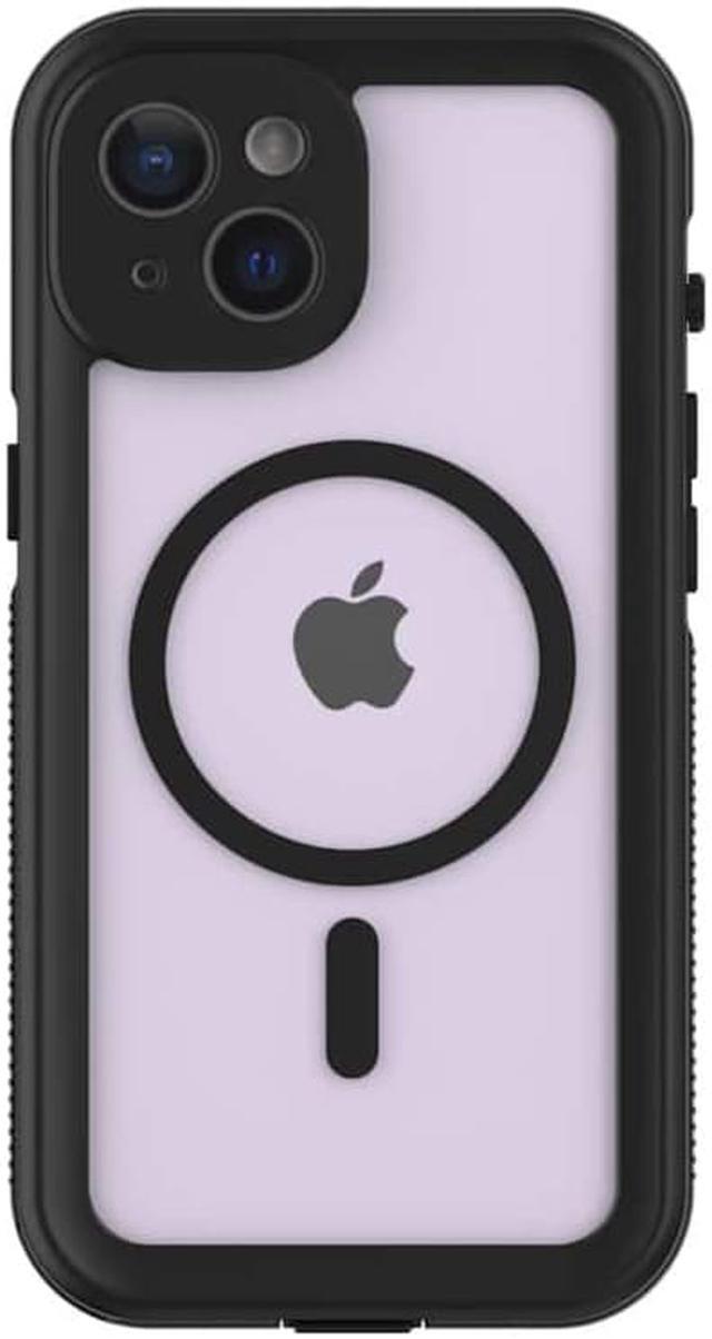 Alt view image 5 of 5 - Body Glove Tidal Waterproof Case with Magsafe For iPhone 14 - Clear/ Black