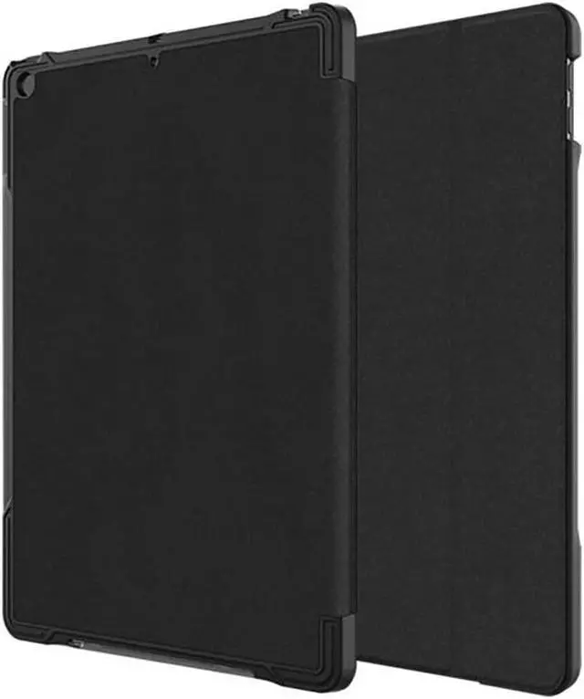 Main image of Verizon Folio Tablet Case + Screen Protector For Apple  iPad 7th/ iPad 8th 10.2 - Black