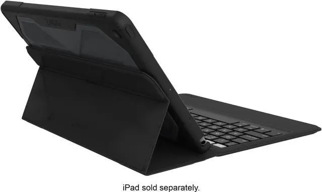 Alt view image 2 of 2 - Verizon Folio Tablet Case + Screen Protector For Apple  iPad 7th/ iPad 8th 10.2 - Black