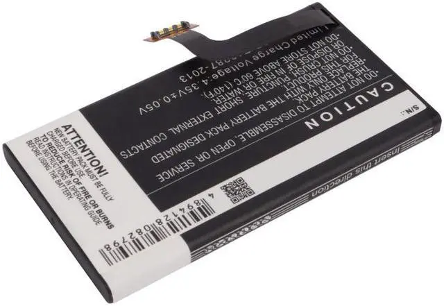Alt view image 3 of 5 - Battery Replacement for Nokia Lumia 909 Lumia 1020 BV-5XW