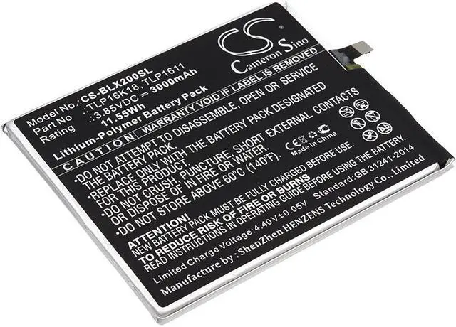 Main image of Battery Replacement for BLU Life One X2 L0090 L0091UU TLP16G30 C766144300T TLP16K18 TLP1611
