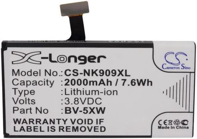 Alt view image 5 of 5 - Battery Replacement for Nokia Lumia 909 Lumia 1020 BV-5XW