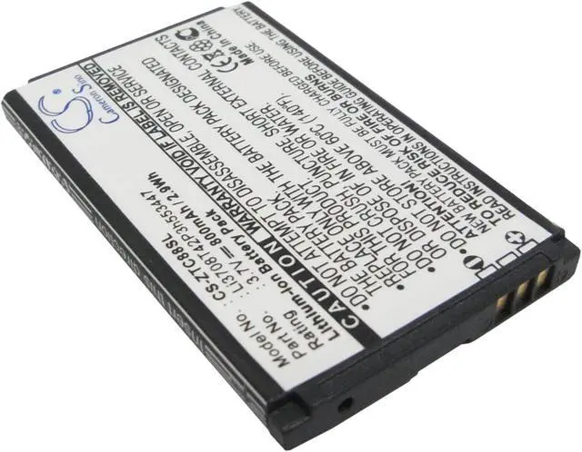 Alt view image 2 of 5 - Battery Replacement for ZTE F160 C88 Agent R250 N295 E520 Essenze C70 C78 Li3708T42P3h553447 Li3707T42P3h553447