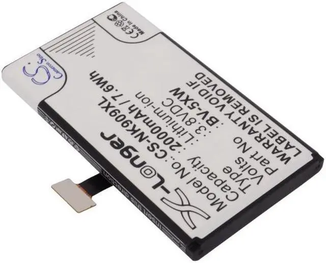 Alt view image 2 of 5 - Battery Replacement for Nokia Lumia 909 Lumia 1020 BV-5XW