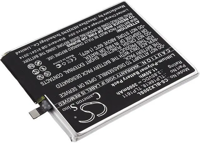 Alt view image 2 of 4 - Battery Replacement for BLU Life One X2 L0090 L0091UU TLP16G30 C766144300T TLP16K18 TLP1611