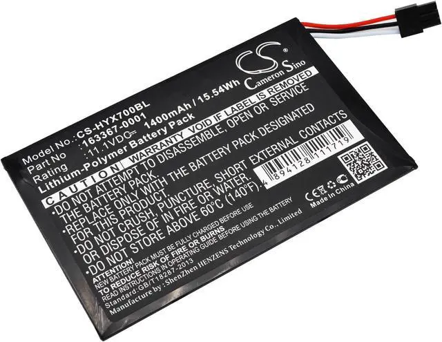 Alt view image 7 of 8 - 1400mAh 163367-0001 Battery for Honeywell TX700, TX800 Vehicle Mount Computer