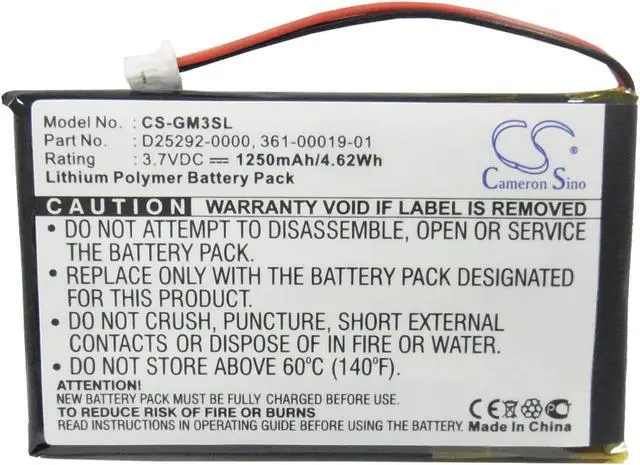 Alt view image 9 of 15 - 1250mAh Battery for Garmin iQue M3, iQue M4, 361-00019-01, D25292-0000