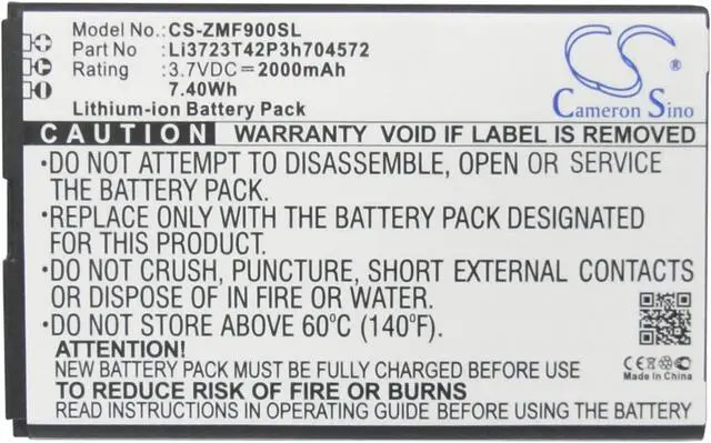 Alt view image 9 of 14 - Battery For ZTE Li3723T42P3h704572,