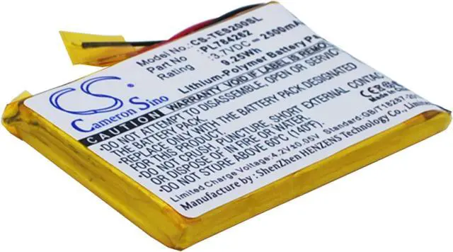 Alt view image 6 of 14 - Replacement GPS, Navigator Battery for TEASI One 2 ,PL784262    2500mAh