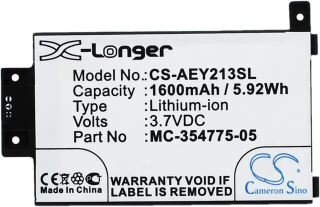 Main image of Battery Replacement for Amazon Kindle Paperwhite 6 Gen Kindle Touch 3G 6" 2013 Kindle Touch 6" 2013 Kindle Paperwhite 6 2015 DP75SDI Kindle Paperwhite 2013 S13-R1-D S13-R1-S MC-354775-05 58-000049