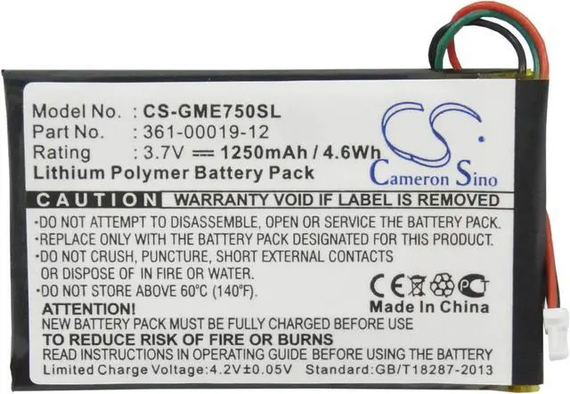 Alt view image 10 of 16 - 1250mAh Battery for Garmin Edge 605, Edge 705, 361-00019-12 NEW