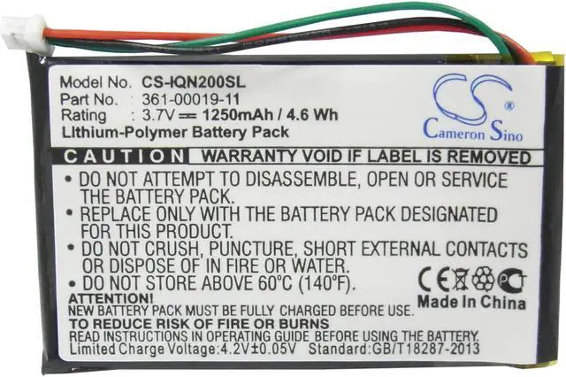Alt view image 5 of 6 - Battery for Garmin Nuvi GPS 255w 205 265wt 200 255 205w 250 260w 255wt 260 200w 270 205wt 255t 205t!