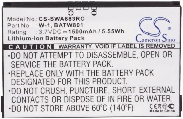 Alt view image 5 of 5 - Battery for Sierra Wireless Overdrive 4G, W-1, Overdrive 4G+