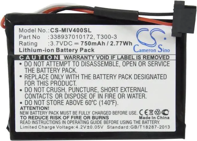 Alt view image 5 of 6 - Battery Mio Moov 400, Mio Moov 405, 750 mAh