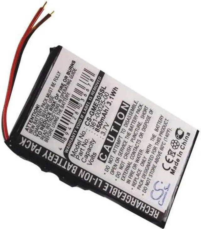Alt view image 10 of 16 - 850mAh Battery for Garmin Edge 305, 361-00025-00 NEW