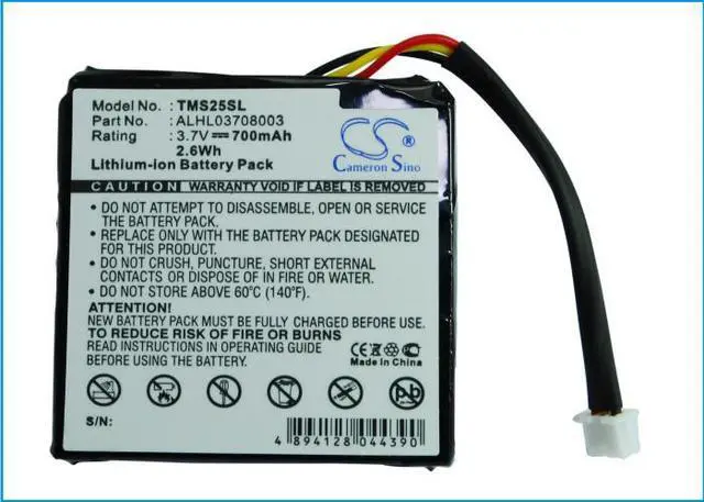 Alt view image 5 of 5 - Battery for TomTom ALHL03708003 4EN.001.02 4EN42 4EN52 4EV42 4EV52 Star 20 25
