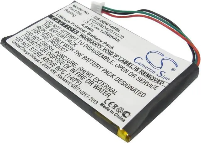 Alt view image 7 of 17 - 1250mAh ED38BD4251U20 Battery for Garmin Nuvi 1400, Nuvi 1450, Nuvi 1450T, Nuvi 1490, Nuvi 1490T, Nuvi 1490T Pro, Nuvi 1490TV