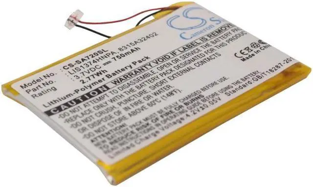 Main image of Battery for Sony Walkman NWZ-820 NWZ-A720 NWZ-A726 NWZ-A728 NWZ-A829 LIS1374HNPA