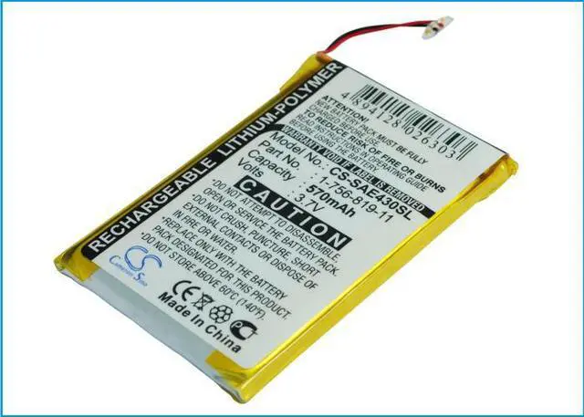 Alt view image 2 of 6 - Battery for Sony NW-E435 NWZ-E436 NWZ-E438 SOK-NWZ-E435F(B) 1-756-819-11 Walkman