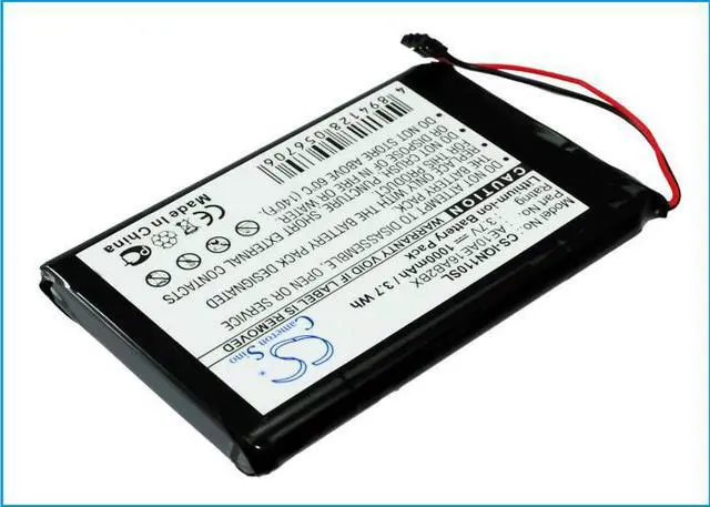 Alt view image 2 of 5 - Battery for Garmin AE10AE16AB2BX Nuvi 1100 1100LM GPS CS-IQN110SL 3.7V 1000mAh