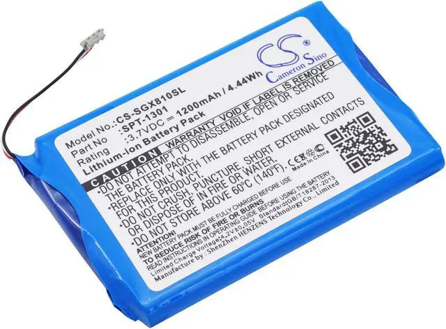 Alt view image 2 of 7 - 1200mAh SPT-1301 Battery for SkyGolf SkyCaddie Touch X8F-SCTouch