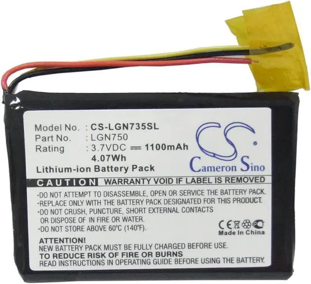 Alt view image 5 of 6 - Battery for LG GPS CS-LGN735SL LN700 LN704 LN705 LN710 LN715 LN730 LN735 LN740