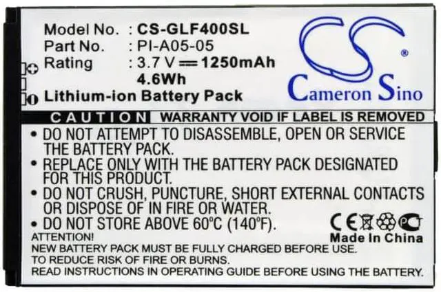 Alt view image 5 of 5 - Battery for Golf Buddy World Color LI-A05-05 LI-A1-01 PI-A05-05 DSC-GB400 1250mA