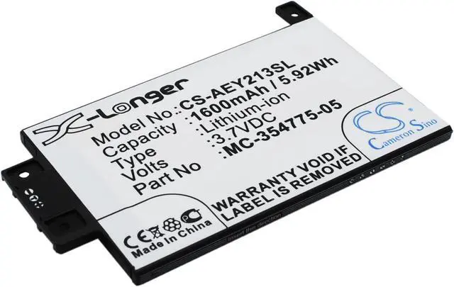 Alt view image 2 of 5 - Battery Replacement for Amazon Kindle Paperwhite 6 Gen Kindle Touch 3G 6" 2013 Kindle Touch 6" 2013 Kindle Paperwhite 6 2015 DP75SDI Kindle Paperwhite 2013 S13-R1-D S13-R1-S MC-354775-05 58-000049